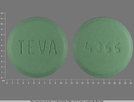 4366 TEVA: (0172-4366) Labetalol Hydrochloride 300 mg Oral Tablet by Ivax Pharmaceuticals, Inc.