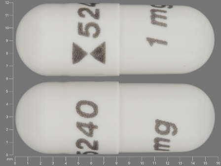 5240 1 mg: (0172-5240) Anagrelide 1 mg (As Anagrelide Hydrochloride) Oral Capsule by Ivax Pharmaceuticals, Inc.
