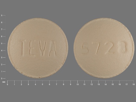 TEVA 5728: (0172-5728) Famotidine 20 mg Oral Tablet, Film Coated by Contract Pharmacy Services-pa