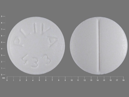 PLIVA 433: (0179-1118) Trazodone Hydrochloride 50 mg Oral Tablet by Bryant Ranch Prepack