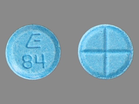 E 84: (0185-0084) Amphetamine Aspartate 1.25 mg / Amphetamine Sulfate 1.25 mg / Dextroamphetamine Saccharate 1.25 mg / Dextroamphetamine Sulfate 1.25 mg Oral Tablet by Eon Labs, Inc.