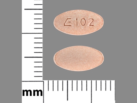E102: (0185-0102) Lisinopril 20 mg Oral Tablet by Blenheim Pharmacal, Inc.