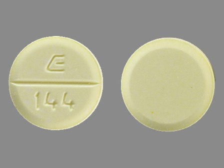 E 144: (0185-0144) Amiodarone Hydrochloride 200 mg Oral Tablet by Ncs Healthcare of Ky, Inc Dba Vangard Labs