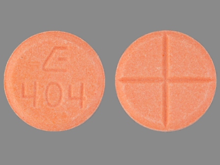 E 404: (0185-0404) Dextroamphetamine Saccharate, Amphetamine Aspartate Monohydrate, Dextroamphetamine Sulfate and Amphetamine Sulfate Oral Tablet by Eon Labs, Inc.