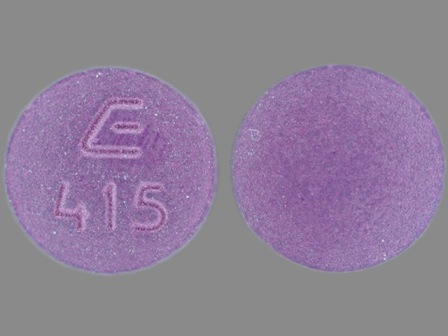 E 415 round purple bupropion