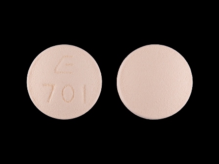 E 701: (0185-0701) Bisoprolol Fumarate 2.5 mg / Hctz 6.25 mg Oral Tablet by Eon Labs, Inc.