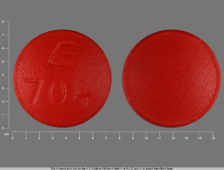 E 704: (0185-0704) Bisoprolol Fumarate 5 mg / Hctz 6.25 mg Oral Tablet by Eon Labs, Inc.