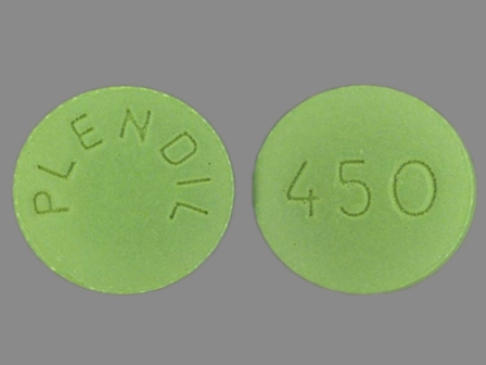 450 PLENDIL: (0186-0450) 24 Hr Plendil 2.5 mg Extended Release Tablet by Astrazeneca Lp