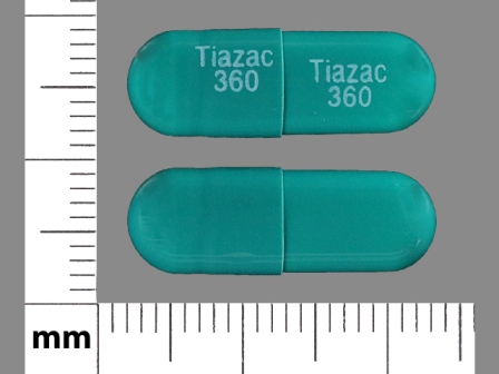 Tiazac 360: (0187-2616) Tiazac 360 mg Oral Capsule, Extended Release by Valeant Pharmaceuticals North America LLC