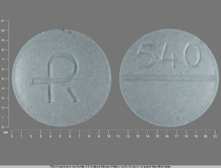 R 540: (0228-2540) Carbidopa 25 mg / L-dopa 250 mg Oral Tablet by Actavis Elizabeth LLC