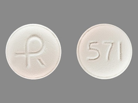 R 571: (0228-2571) Indapamide 2.5 mg Oral Tablet by Actavis Elizabeth LLC