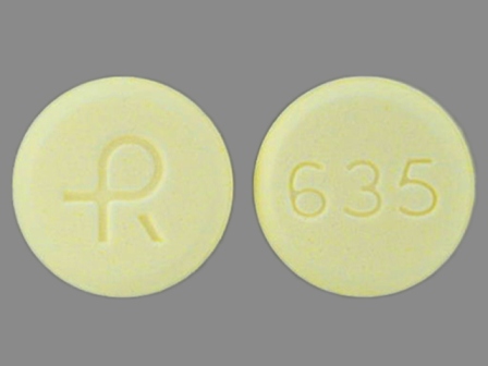 R 635: (0228-2635) Lovastatin 40 mg Oral Tablet by Actavis Elizabeth LLC