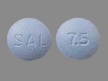 SAL 7 5: (0228-2837) Pilocarpine Hydrochloride 7.5 mg Oral Tablet by Actavis Elizabeth LLC