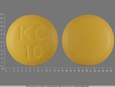 KC 10: (0245-0041) Klor-con 750 mg Oral Tablet, Film Coated, Extended Release by Rxpak Division of Mckesson Corporation