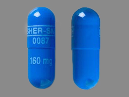 UPSHER SMITH 0087 160mg: (0245-0087) Propranolol Hydrochloride 160 mg 24 Hr Extended Release Capsule by Upsher-smith Laboratories, Inc.