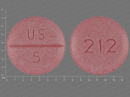 US 5 212: (0245-0212) Midodrine Hydrochloride 5 mg Oral Tablet by Cardinal Health