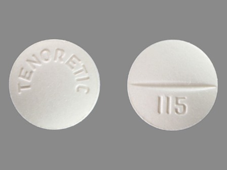 TENORETIC 115: (0310-0115) Tenoretic 50 Oral Tablet by Astrazeneca Pharmaceuticals Lp