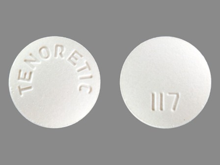 TENORETIC 117: (0310-0117) Tenoretic 100 Oral Tablet by Astrazeneca Pharmaceuticals Lp