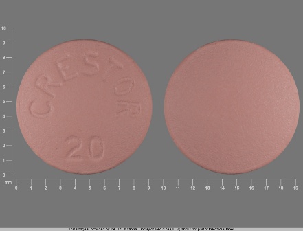 20 crestor: (0310-0752) Crestor 20 mg Oral Tablet by A-s Medication Solutions LLC