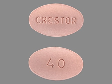40 crestor: (0310-0754) Crestor 40 mg Oral Tablet by Astrazeneca Pharmaceuticals Lp
