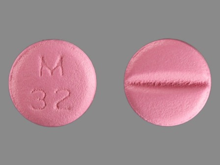 M 32: (0378-0032) Metoprolol Tartrate 50 mg (As Metoprolol Succinate 47.5 mg) Oral Tablet by Remedyrepack Inc.