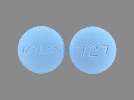 MYLAN 727: (0378-0042) Amitriptyline Hydrochloride 10 mg / Perphenazine 4 mg Oral Tablet by Mylan Pharmaceuticals Inc.