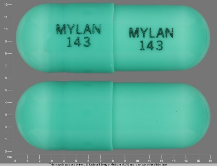 MYLAN 143: (0378-0143) Indomethacin 25 mg Oral Capsule by Mylan Pharmaceuticals Inc.