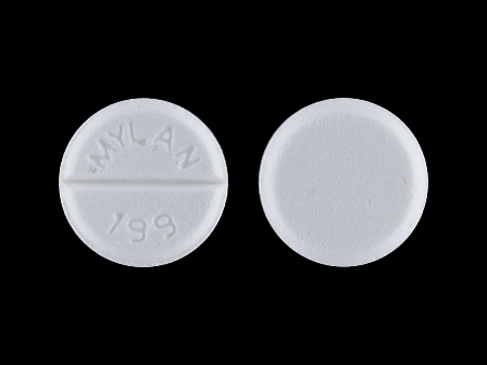 MYLAN 199: (0378-0199) Clonidine Hydrochloride 300 Mcg Oral Tablet by Mylan Pharmaceuticals Inc.