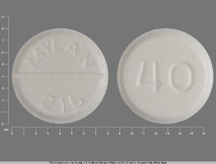 MYLAN 216 40: (0378-0216) Furosemide 40 mg Oral Tablet by Mylan Pharmaceuticals Inc.