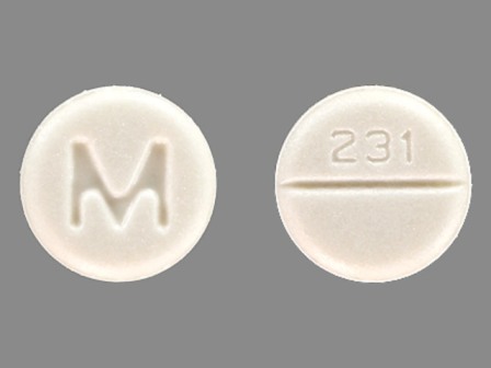 M 231: (0378-0231) Atenolol 50 mg Oral Tablet by Mckesson Contract Packaging