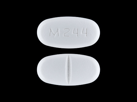 M 244: (0378-0244) Metformin Hydrochloride 1 Gm Oral Tablet by Udl Laboratories, Inc.