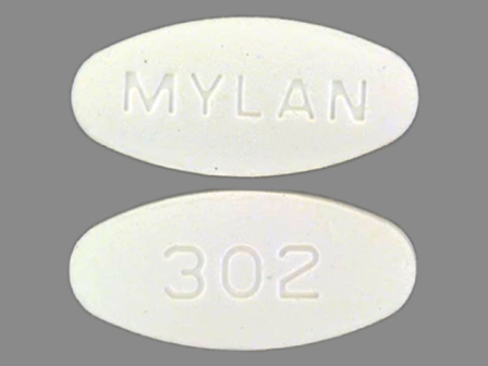 MYLAN 302: (0378-0302) Acyclovir 800 mg Oral Tablet by State of Florida Doh Central Pharmacy