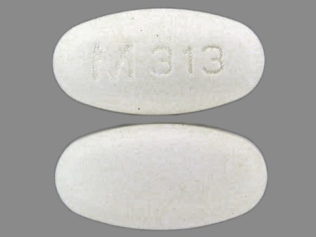 M 313: (0378-0313) Tolmetin 600 mg Oral Tablet by Mylan Pharmaceuticals Inc.