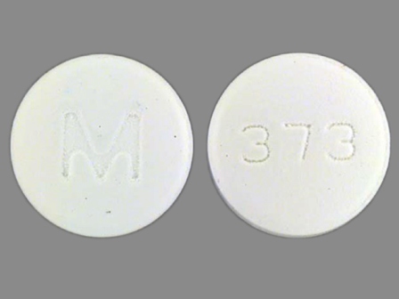 M 373 White Round Tablet