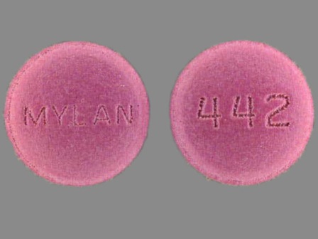 MYLAN 442: (0378-0442) Amitriptyline Hydrochloride 25 mg / Perphenazine 2 mg Oral Tablet by Mylan Pharmaceuticals Inc.