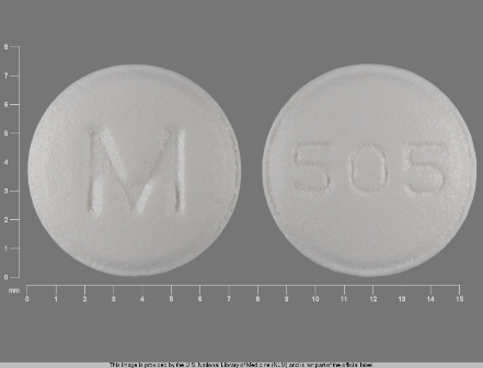M 505: (0378-0505) Bisoprolol Fumarate 10 mg / Hctz 6.25 mg Oral Tablet by Mylan Pharmaceuticals Inc.