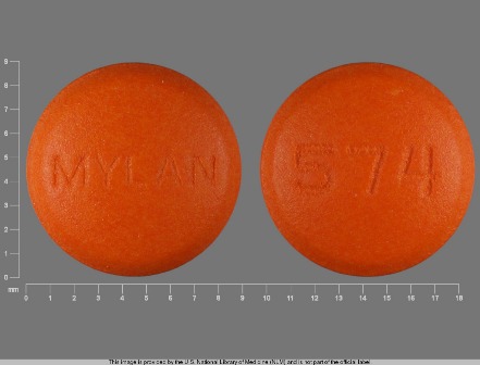 MYLAN 574: (0378-0574) Amitriptyline Hydrochloride 25 mg / Perphenazine 4 mg Oral Tablet by Mylan Pharmaceuticals Inc.