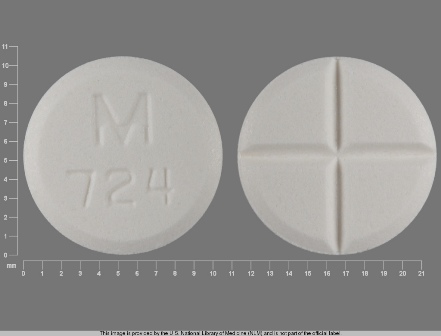 M 724: (0378-0724) Tizanidine 4 mg (As Tizanidine Hydrochloride 4.58 mg) Oral Tablet by Mylan Pharmaceuticals Inc.