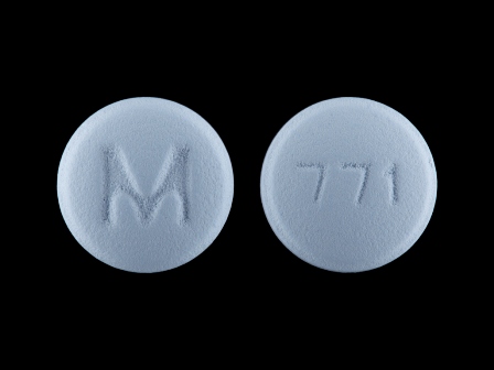 M 771 light blue pill