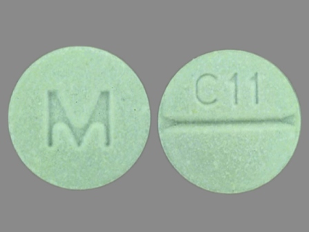 M C11 green pill