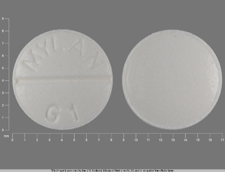 MYLAN G1: (0378-1105) Glipizide 5 mg Oral Tablet by Cardinal Health