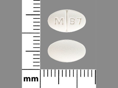 M B7: (0378-1145) Buspirone Hydrochloride 7.5 mg Oral Tablet by Mylan Pharmaceuticals Inc.