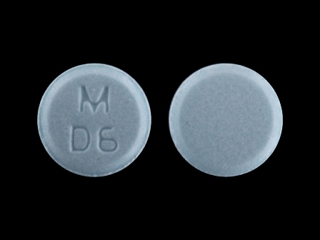 M D6 Blue Round Tablet