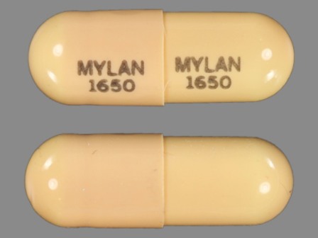 MYLAN 1650: (0378-1650) Nitrofurantoin 50 mg Oral Capsule by Mylan Pharmaceuticals Inc.
