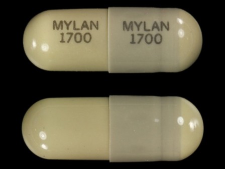 MYLAN 1700: (0378-1700) Nitrofurantoin 100 mg (Nitrofurantoin Macrocrystals 25 mg / Nitrofurantoin Monohydrate 75 mg) Oral Capsule by Pd-rx Pharmaceuticals, Inc.