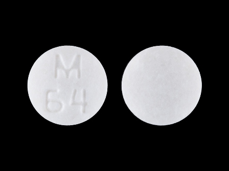 M 64: (0378-2064) Atenolol 100 mg / Chlorthalidone 25 mg Oral Tablet by Mylan Pharmaceuticals Inc.