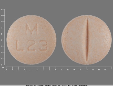 M L23: (0378-2073) Lisinopril 5 mg Oral Tablet by Cardinal Health