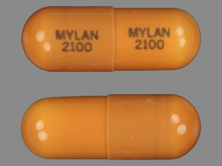 MYLAN 2100: (0378-2100) Loperamide Hydrochloride 2 mg Oral Capsule by Mylan Pharmaceuticals Inc.