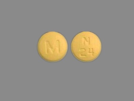 M N 24: (0378-2224) Nisoldipine 40 mg 24 Hr Extended Release Tablet by Mylan Pharmaceuticals Inc.