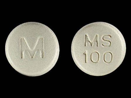 M MS 100: (0378-2661) Ms 100 mg Extended Release Tablet by Mylan Pharmaceuticals Inc.